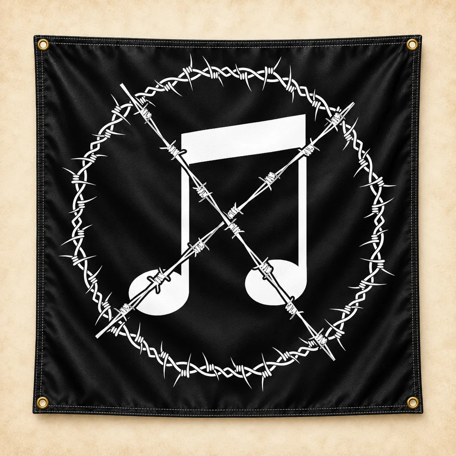 Anti-Notes flag mockup